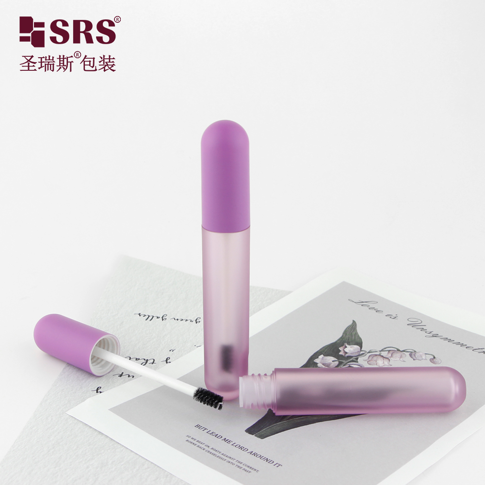 Hot selling Beauty New Product Translucent Purple Empty Mascara Tubes With Brush